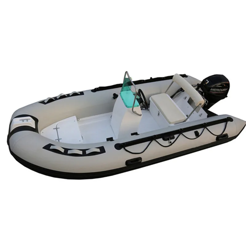FRP Rib390 Rigid Inflatable Boat with outboard engine/motor Inflatable Rib Tender for sale