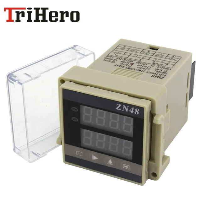 ZN48 Digital Time Relay Counter Multifunction Rotating speed frequency DC12V DC24V AC22V AC380V Original binding High quality
