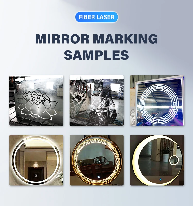 Manufacturer Fiber Mirror Back Paint Remove Laser Marking Machine For Mirror Glass Sand Blasting