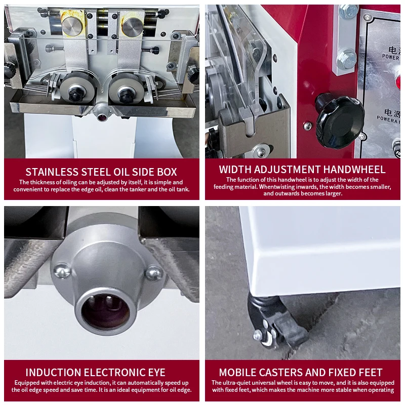 Promotional Standing Genuine Leather Belt Strap Bag Strap Edge Leather Edge Painting Machine