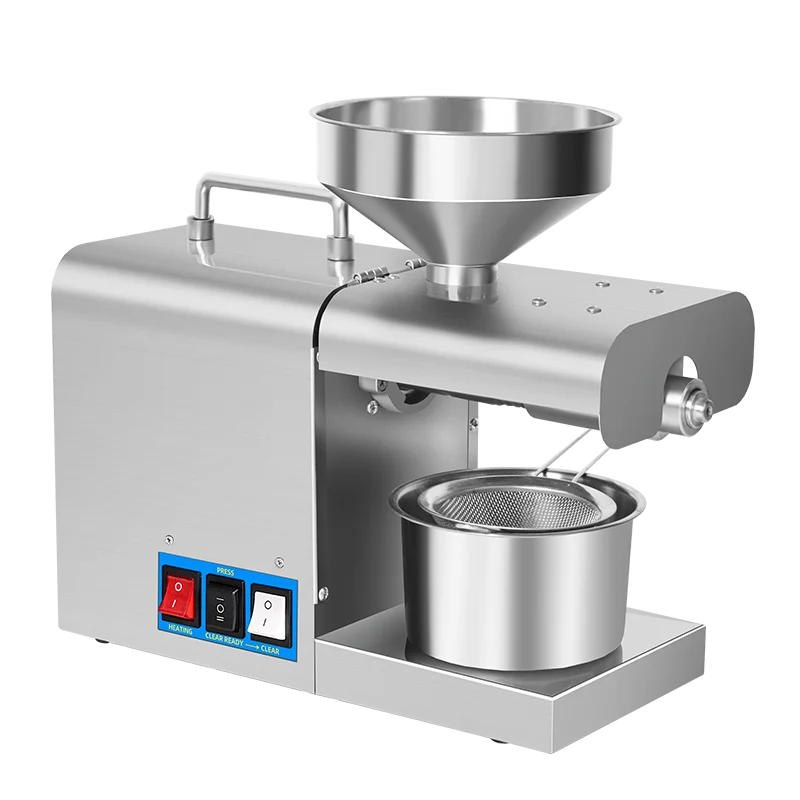 Economical household stainless steel oil press machine automatic oil press wholesale and retail export