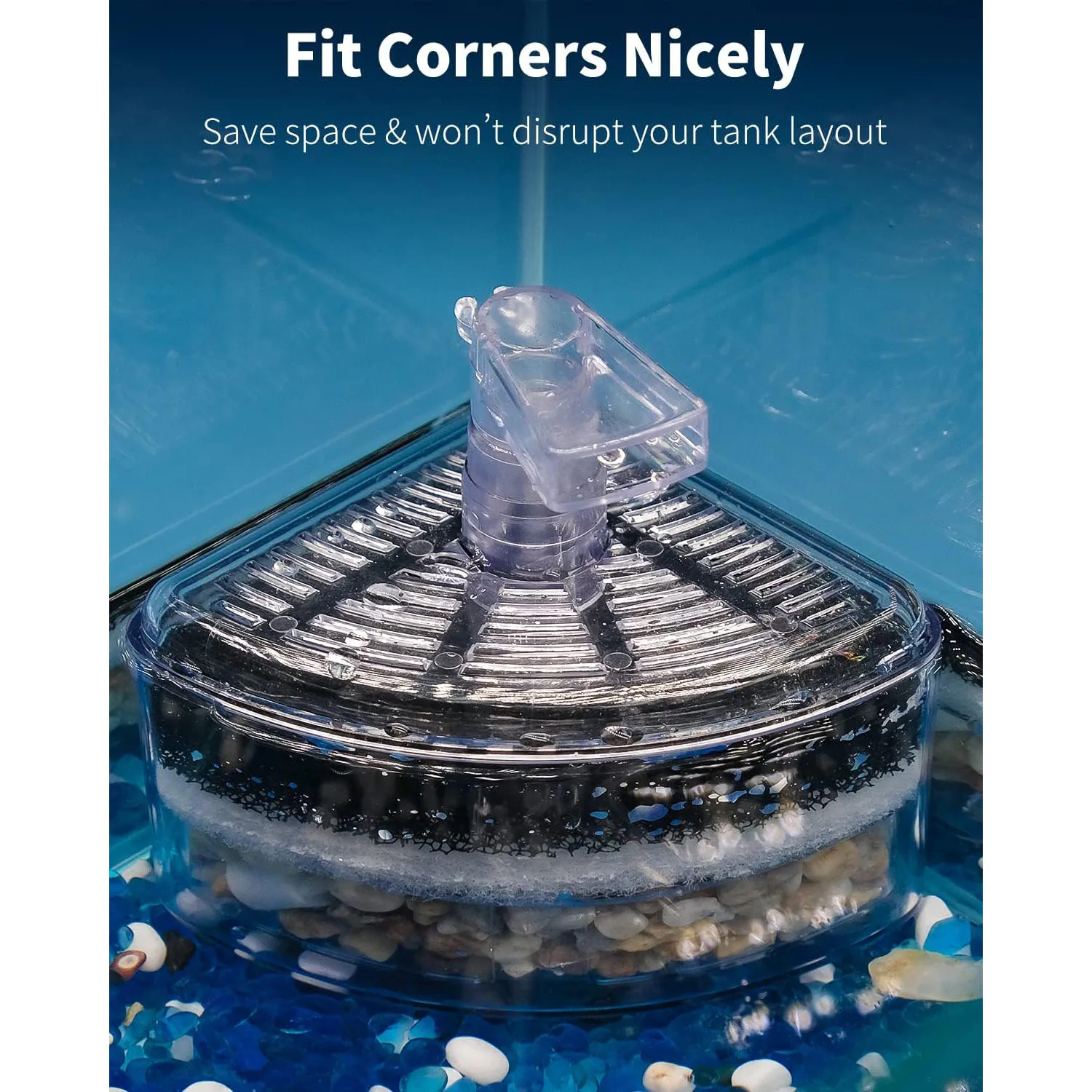 Aquarium Quiet Water Air Oxygen Pump System Biochemical Bio Single/Double Sponge Cotton Filter Box Plastic Fish Tank Accessories