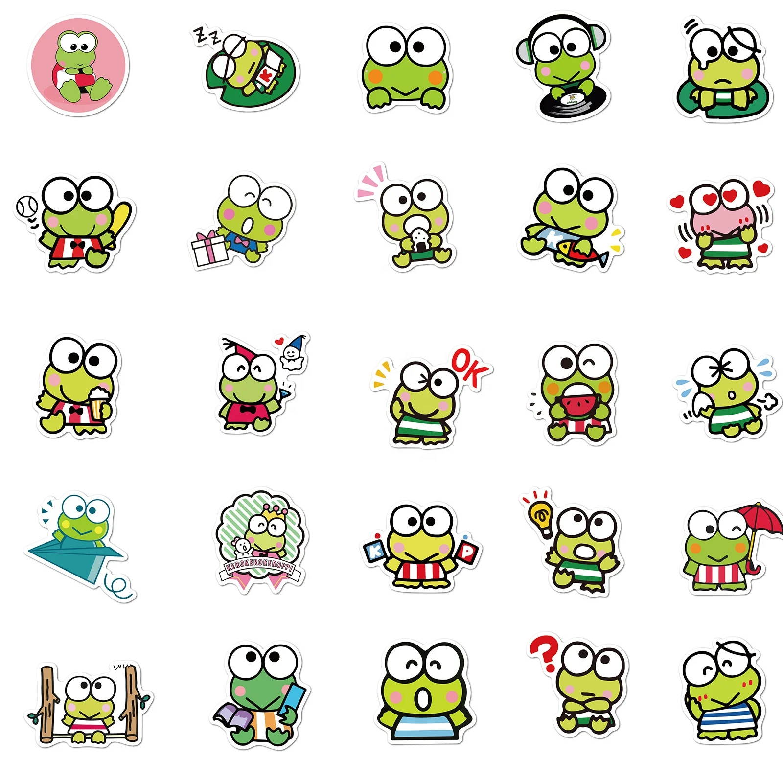  50 шт. милые наклейки Kero Keroppi для детей подарок гидро колба ноутбука чемодана пользовательские