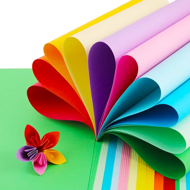 Wholesales A4 50*70cm Handmade Paper Copy Paper Fluorescent Cardboard Assorted For Kids DIY