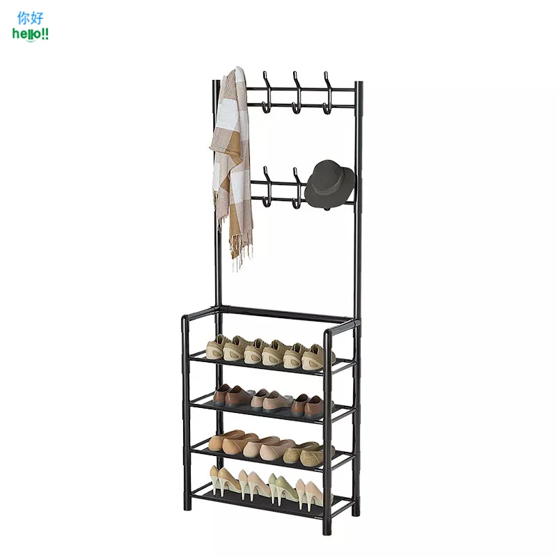 Hot Sale Space Saving Shoe Shelf 4 Tier Multifunctional Folding Shoe Storage Cabinet