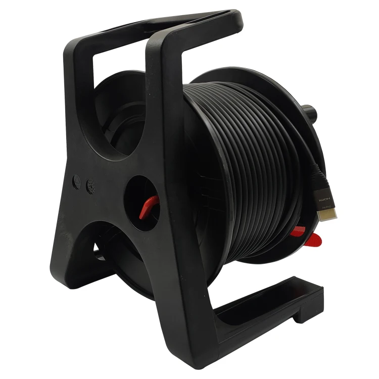 Ultra HD 8K 4K HDMI 2.1 Cable AOC reel cable Steel Armored HDMI Active Optical Cable 50m