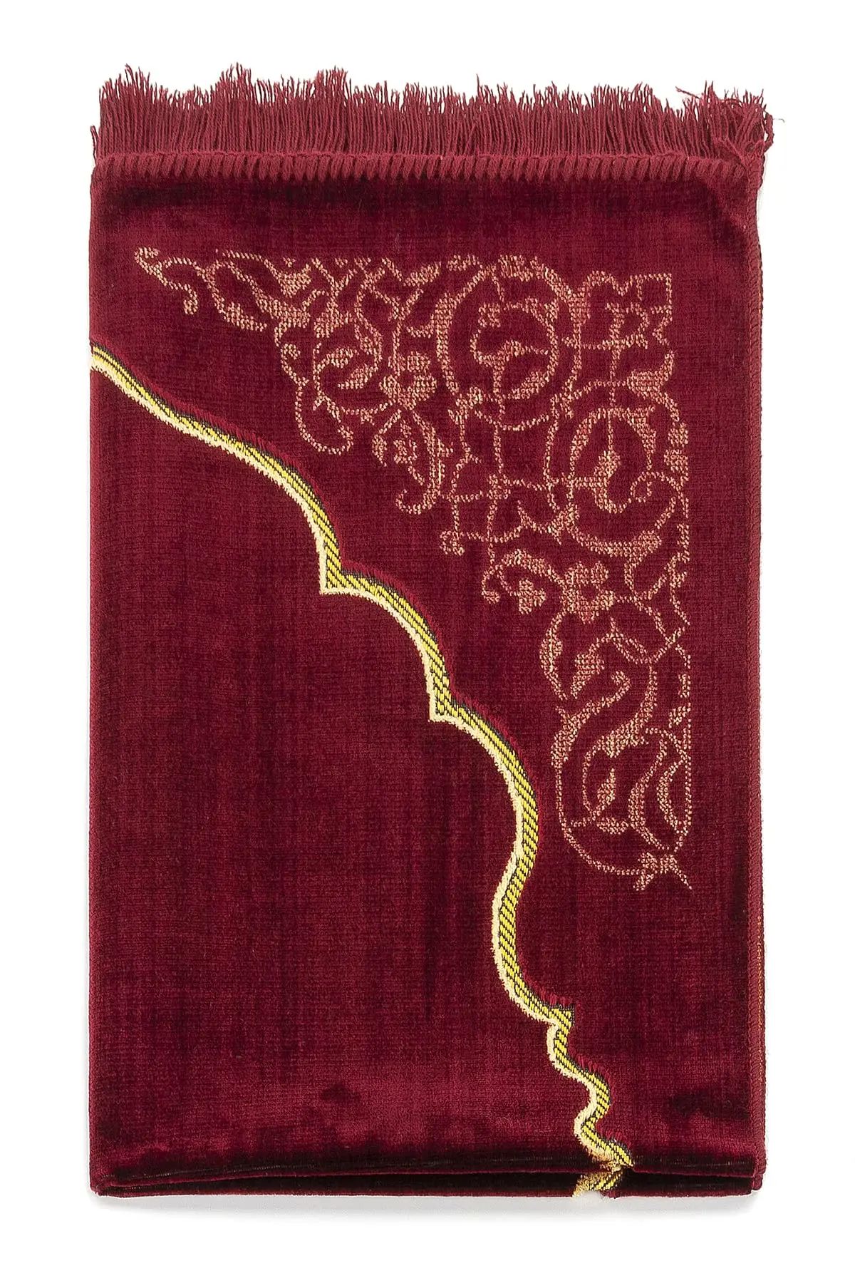 Velvet Muslim Prayer Rug Thick Soft Islamic Prayer Rug Islamic Gifts Prayer Carpet Mat, Elegant