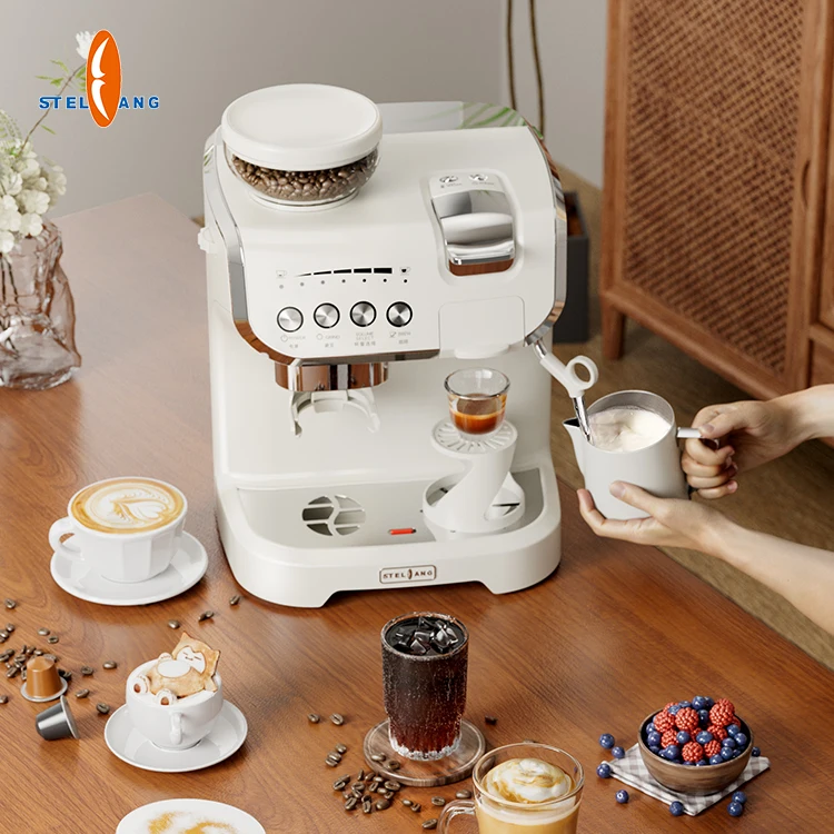 Profesional Automatic 3 in 1 Capsule And Ground Coffee Maker All In One Multi Capsule Coffee Machine With Milk