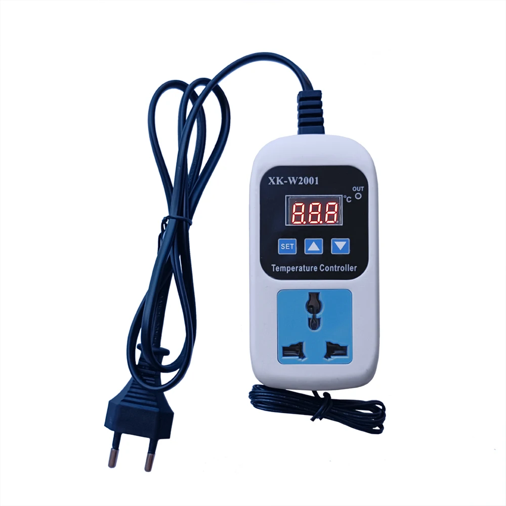 W2001 Electric Heating Cooling Thermostat Switch 220V Reptile LCD Display Digital Thermostat Temperature Controller