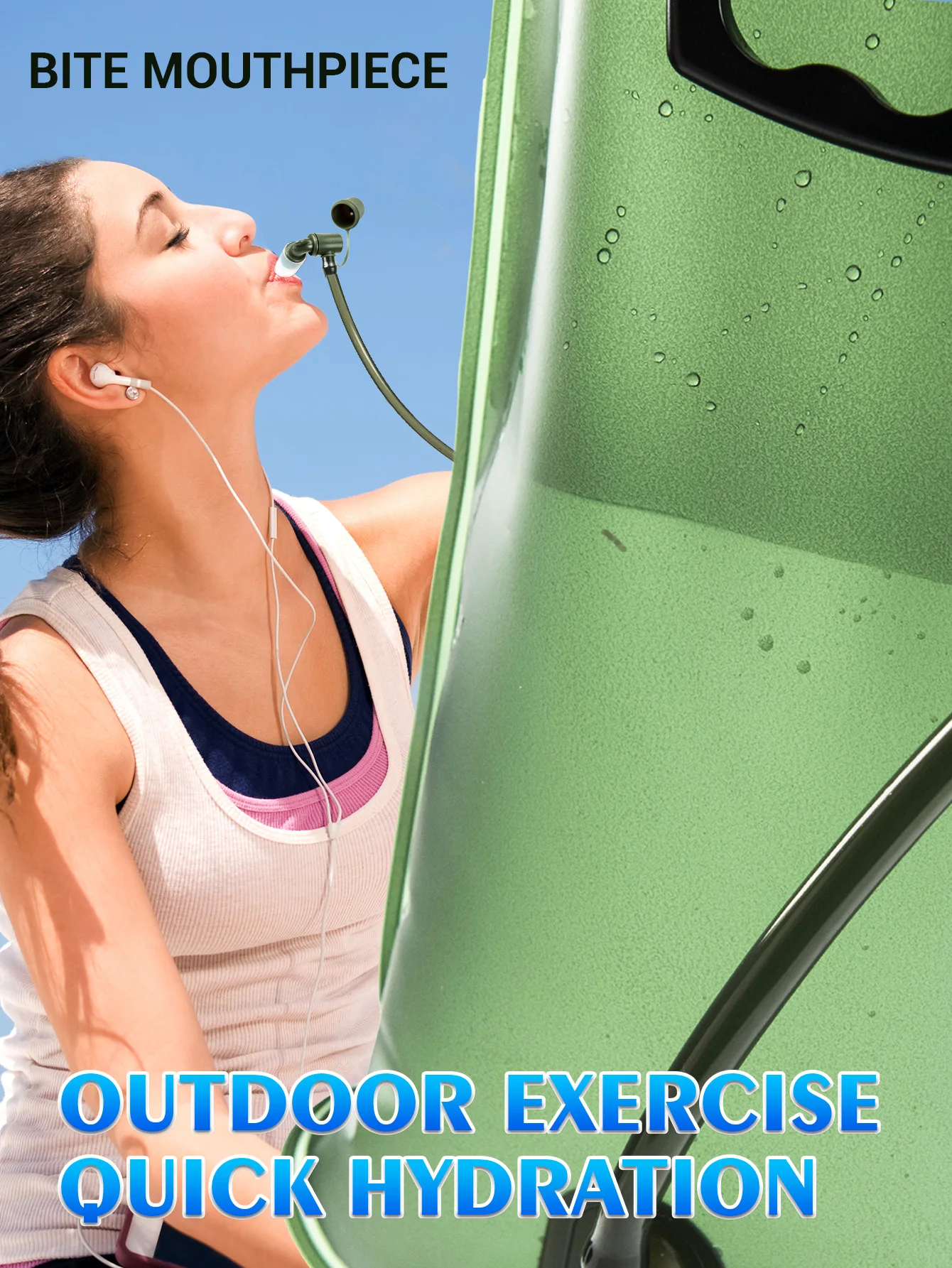 2.5L Food Grade TPU Hydration Bladder Bag For Outdoor Travel Sports Foldable Water Bag For Cycling,Camping,Running and Climbing