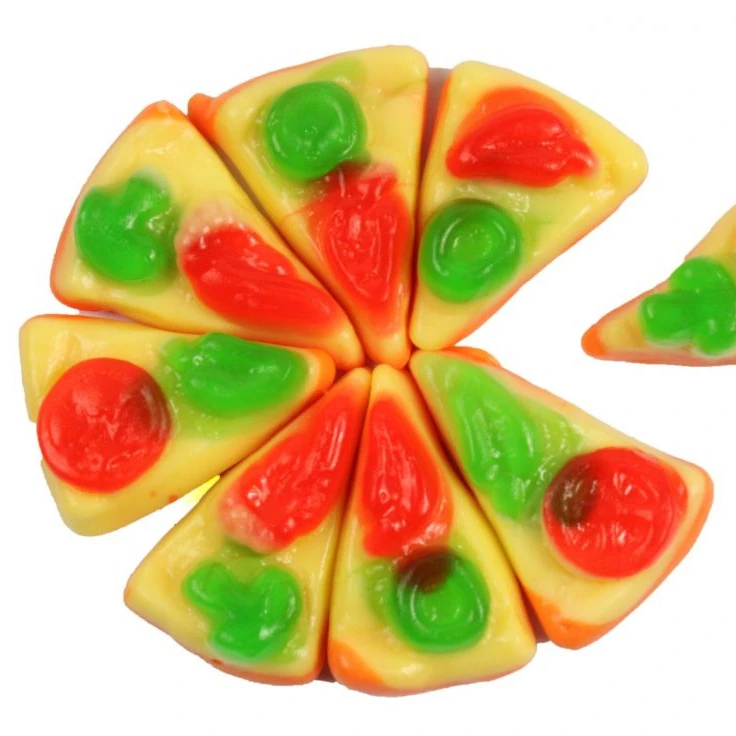 Manufacturer Private Label Vitamin C Sweets Halal Candy Pizza Gummy