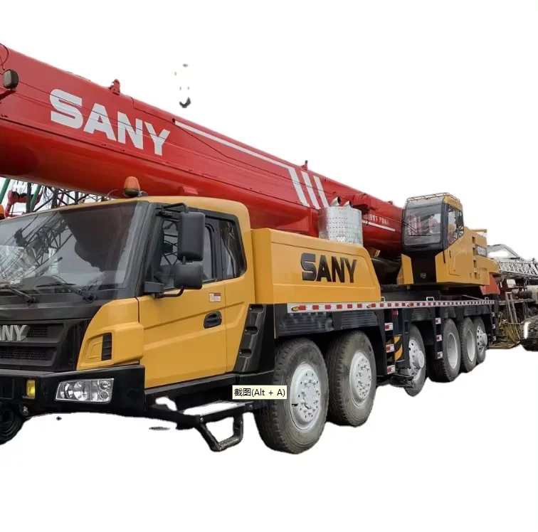 SANY STC1000 100 Ton Truck Crane for Sale in Shanghai High Efficiency Low Working Hours Engine Motor Pump PLC Core Components