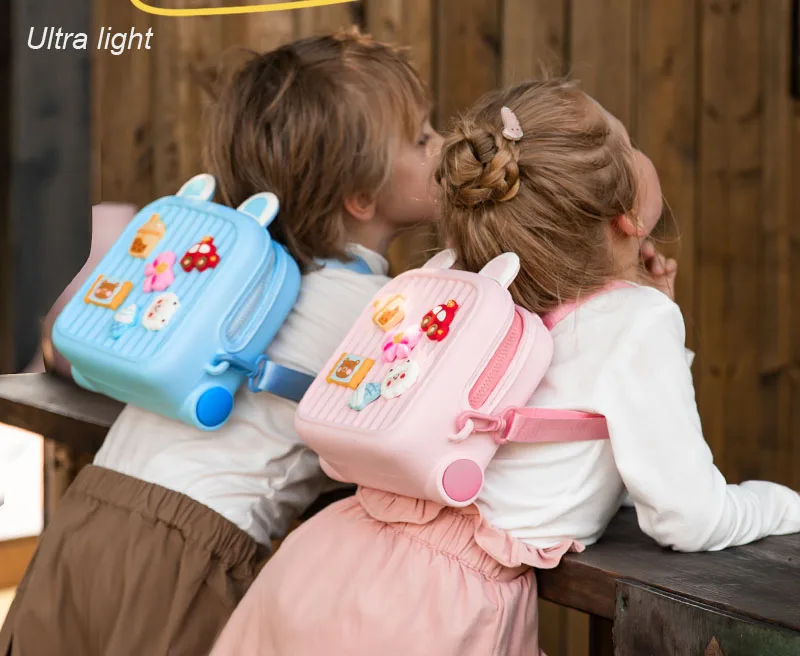 KOOOL 3D Cartoon DIY EVA Rubber Waterproof Cute Kids Bag Backpacks For Toddlers Children