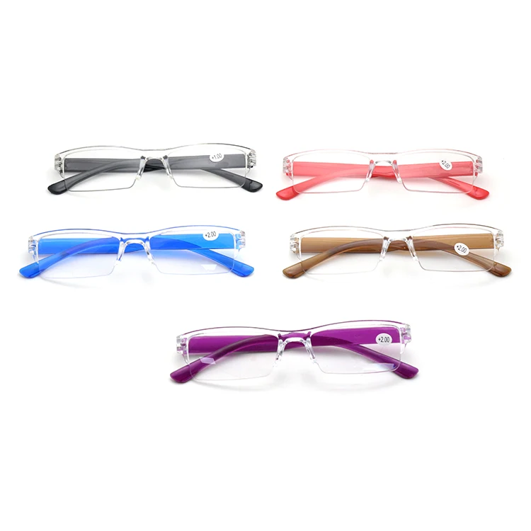 Пользовательские прозрачные пресбиопические очки анти-синий свет цельные очки для чтения с диоптрией + 1,0 до + 4,0