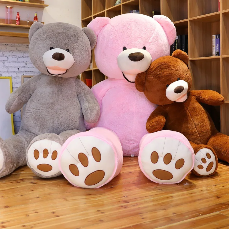 Promotion Stock 1 meter 2 M 3.4 M Giant Large Plush Teddy Bear Stuffed Soft Toy Gifts For Girlfriends Adults Kids