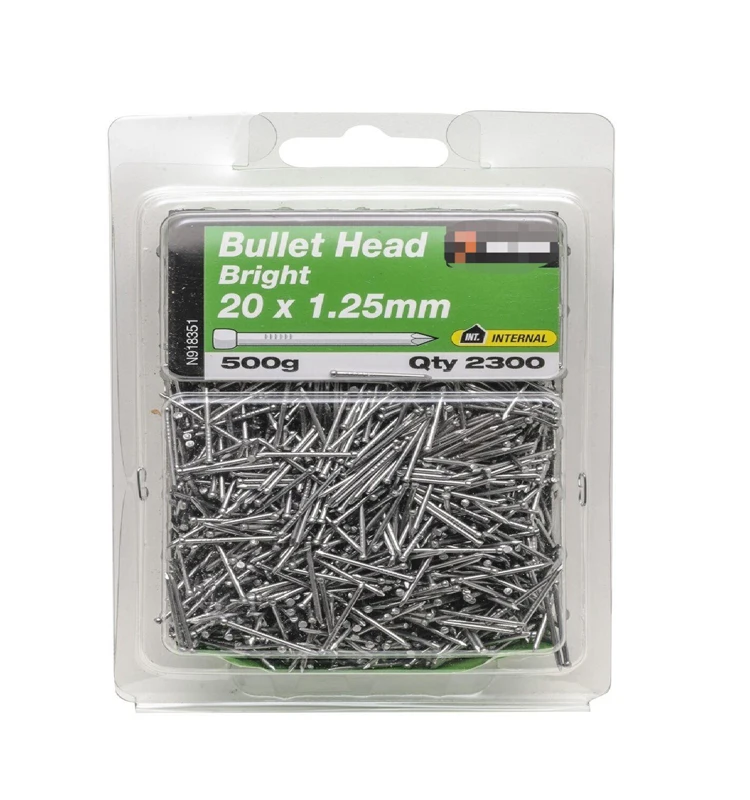 25x1.6mm Paslode BULLET HEAD NAILS 500g Bright Steel AUS Brand