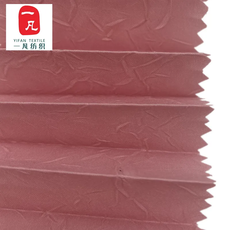 Thermostability Microfiber Polyester Crumple Starched Pleated Fabric for Wedding Suits Microfiber Cloth Wrinkles