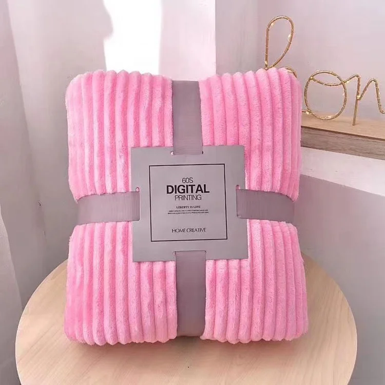 Premium quality wholesale throws cashmere flannel blanket