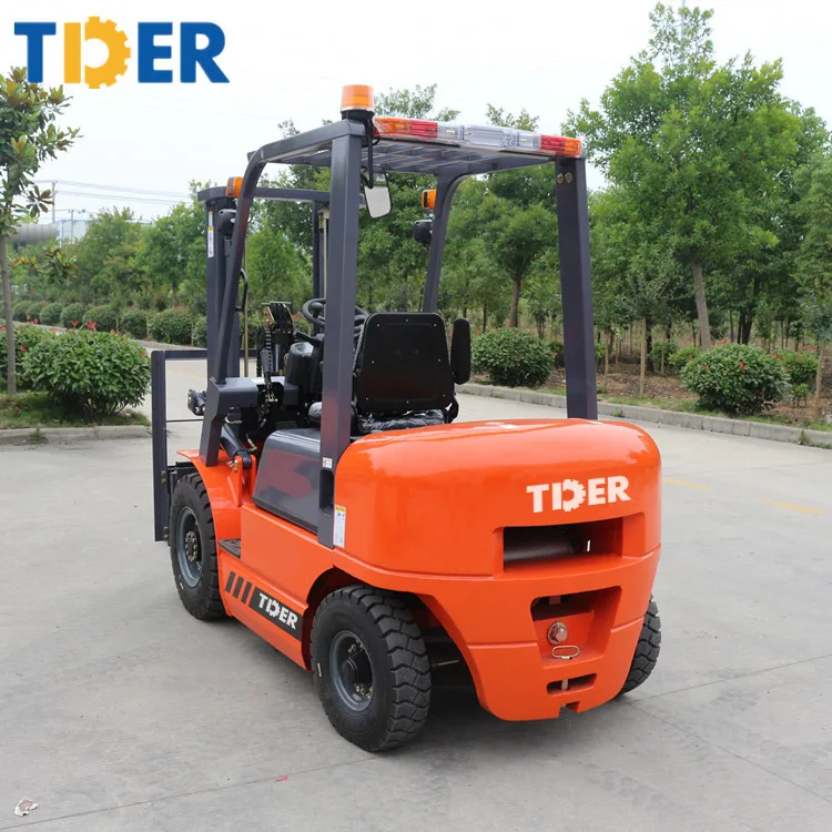 TDER 3-7 Meter Lifting Height Two Stage Mast Forklift Purchase 2.5 Ton Truck for Sale