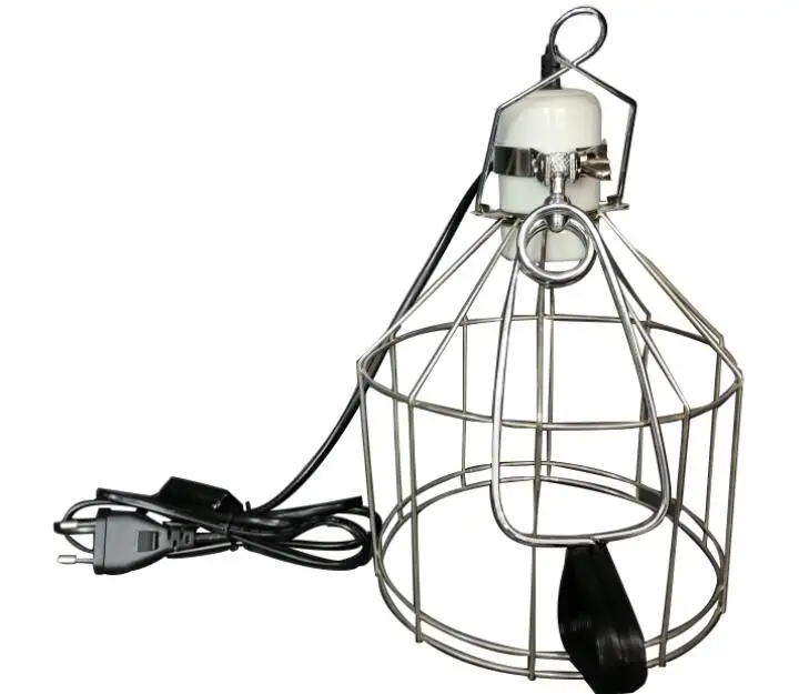 Wholesale Flexible Wire cage Reptile Clamp Lamp with switch for Reptile/small animals