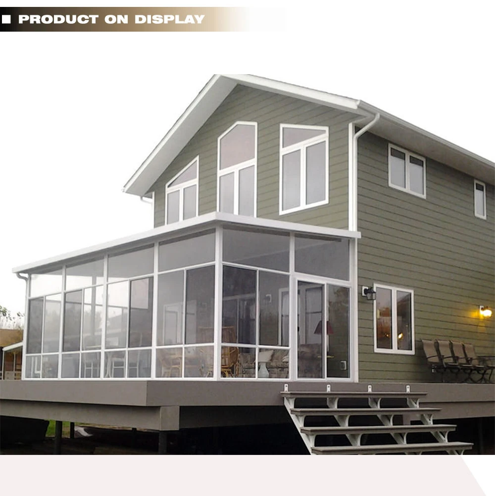 Стеклянный садовый домик 4 сезона плоская сплошная крыша солярий casas prefabricadas готовые солярии стеклянные домики