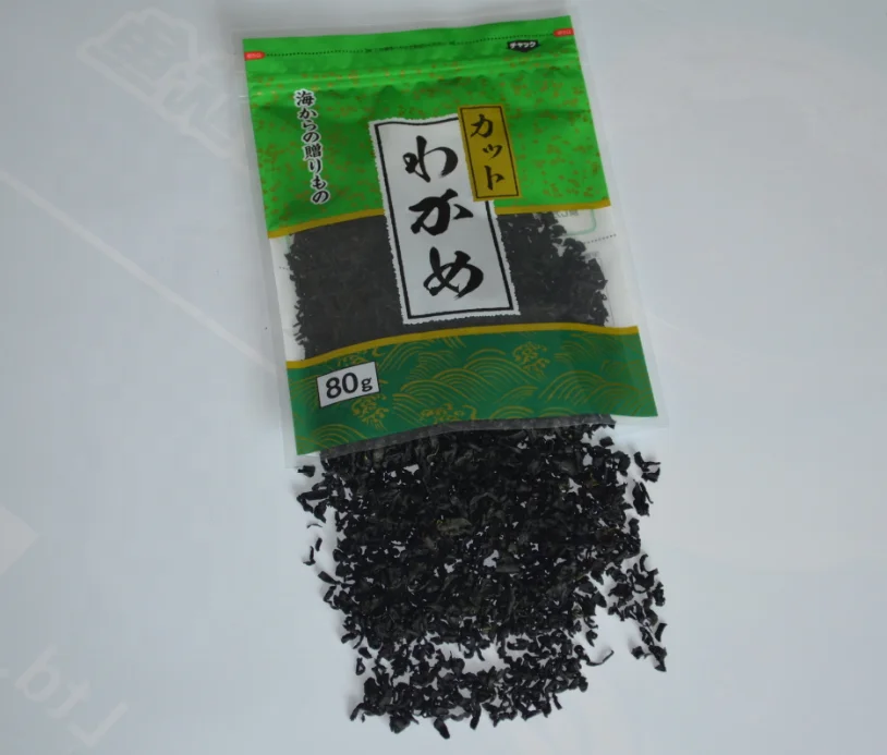 High Quality Customization 500g 1kg Dark Green Water content 3% Delicious Alga Dried Fresh Cut Wakame Seaweed