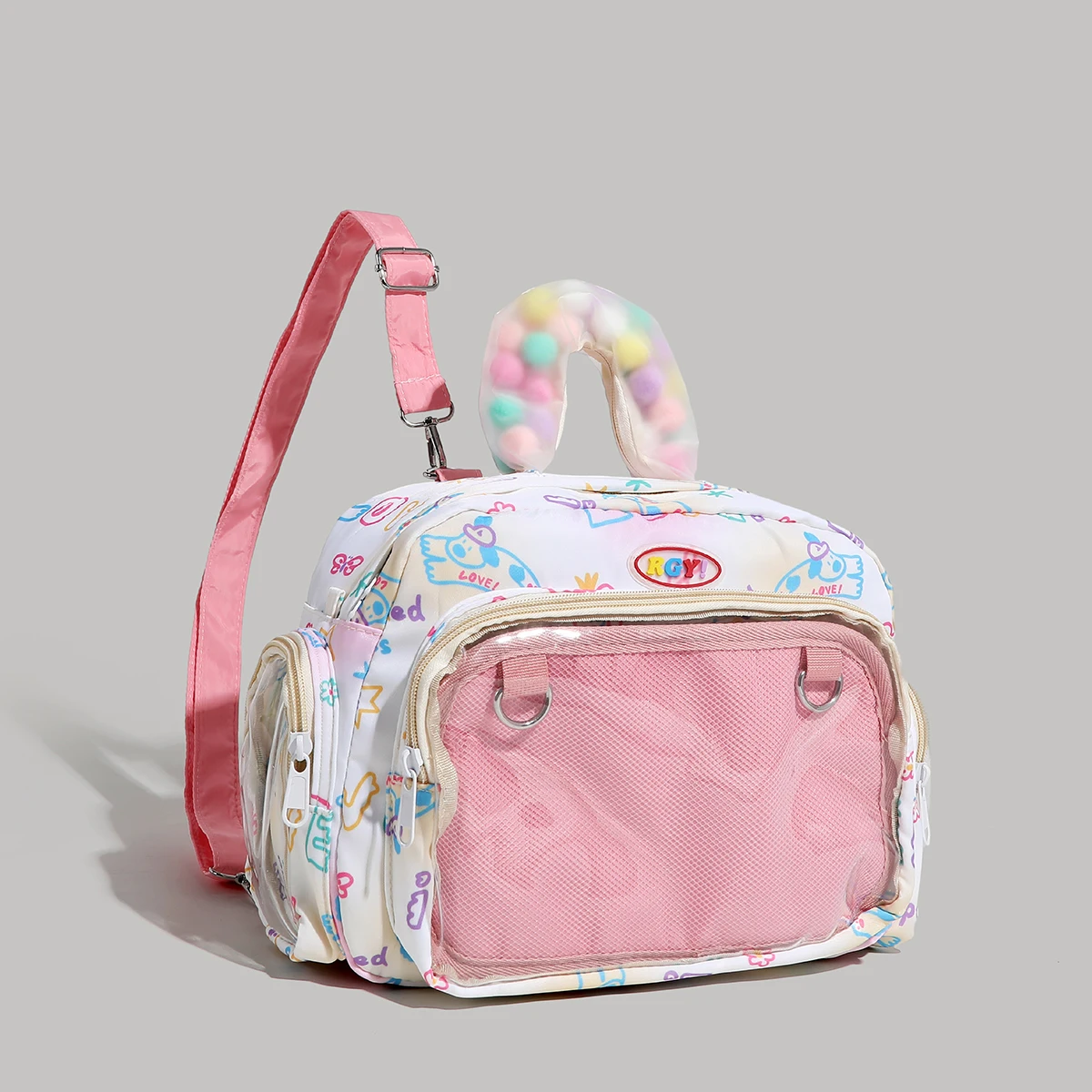 Small niche design new robot girl travel backpack cute pain bag backpack college student backpack