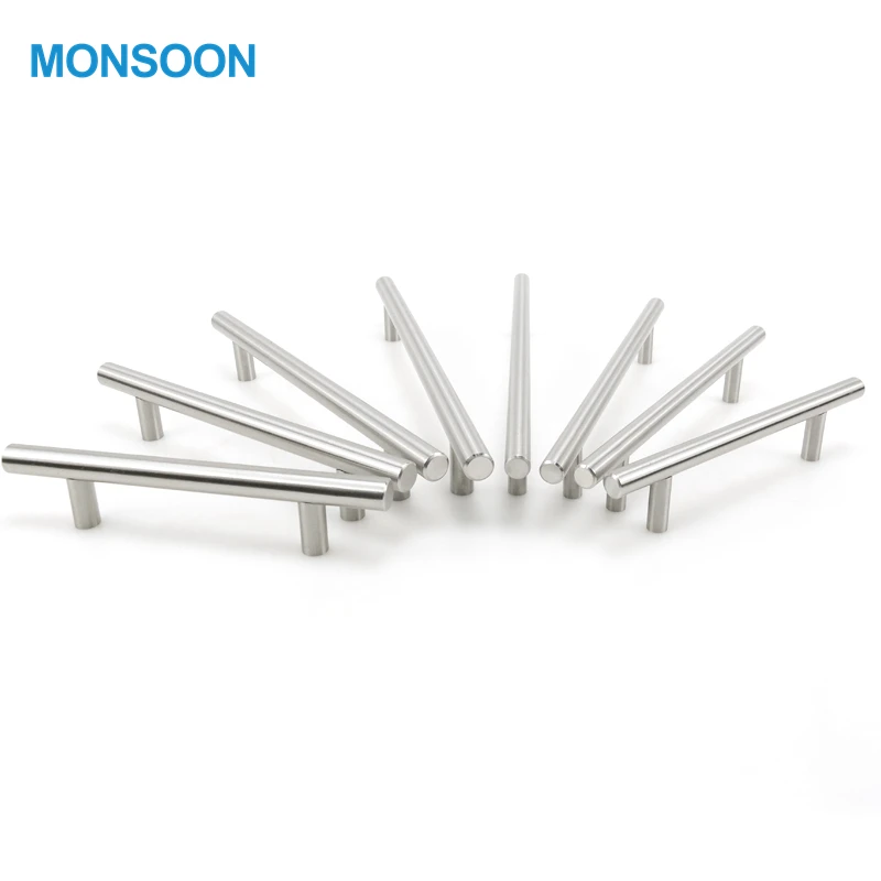wholesale furniture hardware kitchen cabinet handle T bar handle stainless steel cabinet manijas para muebles Furniture handle