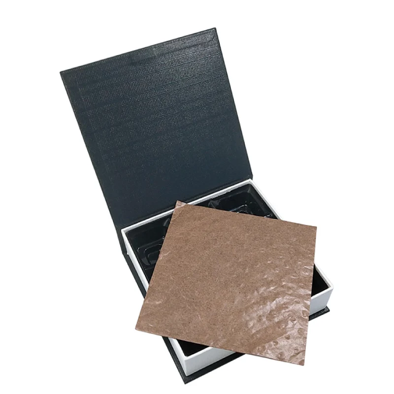 Factory handmade luxury rigid chocolate packaging box with foil and matt lamination