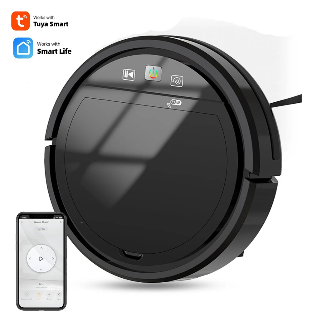 Tuya Robot Vacuum Cleaner Visual Navigation APP Virtual Barrier Breakpoint Continuous Cleaning