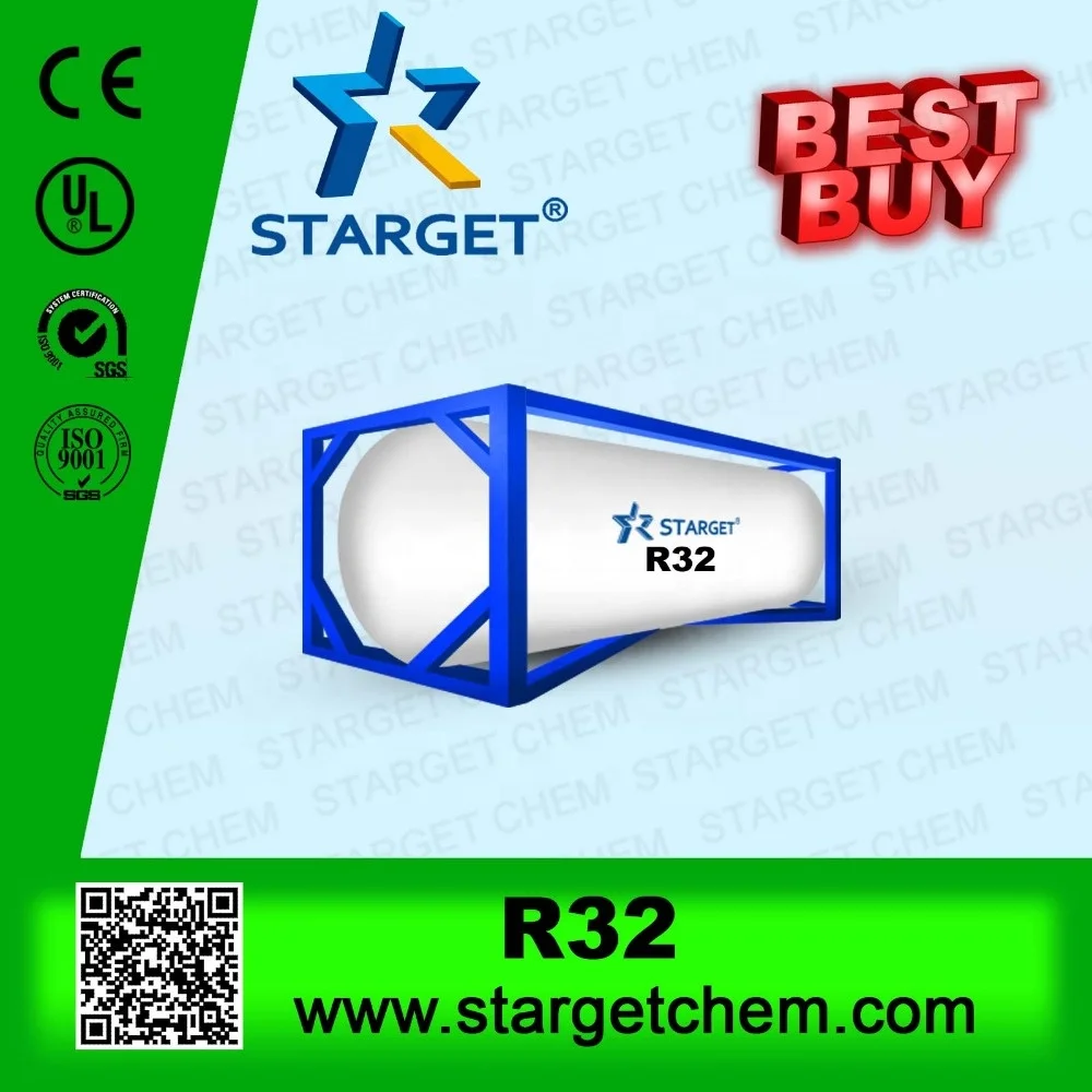 
High Quality Fast Delivery Ton Cylinder Gas Refrigerant R32 
