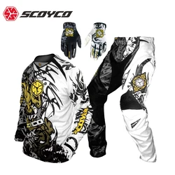SCOYCO Motocross Suit Nylon Quick Dry Racing Clothes Motocross Racing Jersey Pants Clothes/Suit
