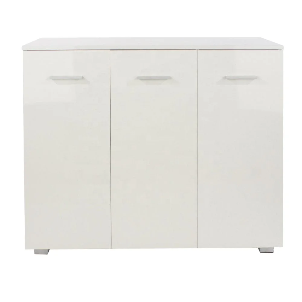 Customized Design New Arrival Popular Design Hot Sale 3 Doors Compact High gloss Sideboard Cabinet Console Table Cupboard