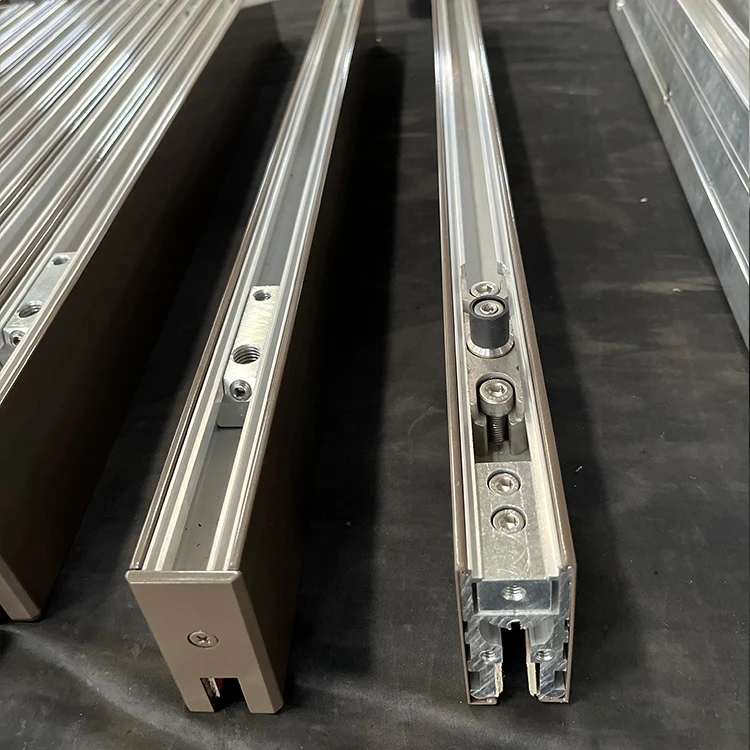 HDSAFE frameless glass folding door interior sliding folding glass door system meeting room Restaurant shopping mall bifold door