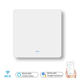 New Design Big Button UK EU Smart Electric Wall Switch 1/2/3Gang Push Zigbee Switches