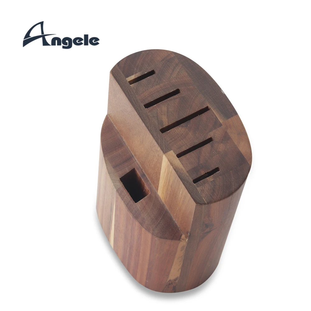 2023 hot selling wood knife holder 14pcs Bamboo Knife Block kitchenware wooden magnetic knife holder
