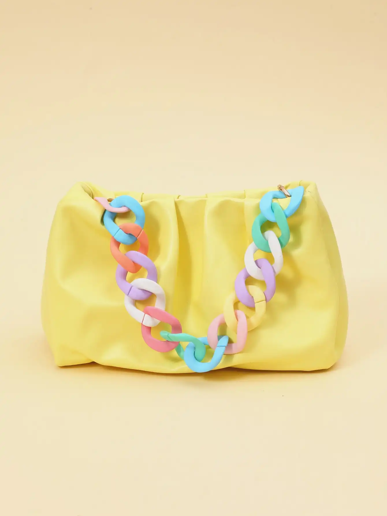 ZONESIN 38cm Acrylic Chain Strap DIY Purse Handles Replacement For Bag Strap Key Chain Phone Strap