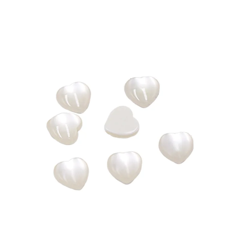 Heart Imitation Gem Opal Earrings Accessories Resin Earrings Accessories DIY Necklace Pendant Jewelry Accessories