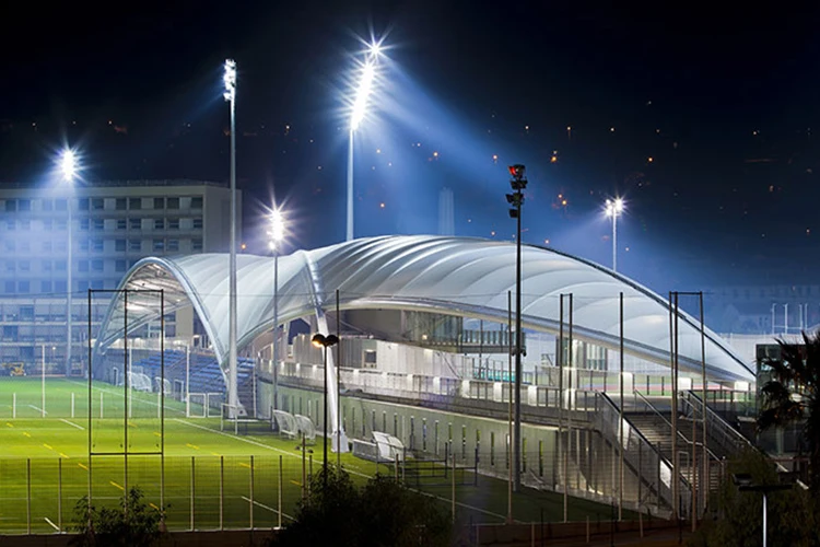 Chinese Tensile Building Structures Stadium PVC Coated Tarpaulin Tent Membrane Structure