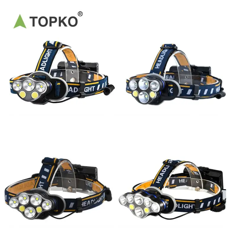 TOPKO Torch Headlamp Led Head Lamp Rechargeable Head Lamp