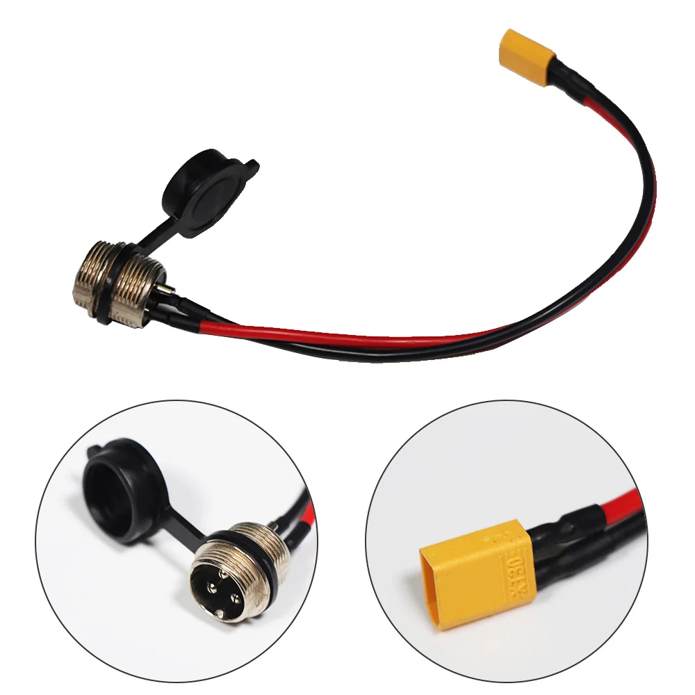 New Image Scooter Parts  Battery and Power Charger Connection Line Scooter Charging Port for Zero 8X 10X 11X Scooter