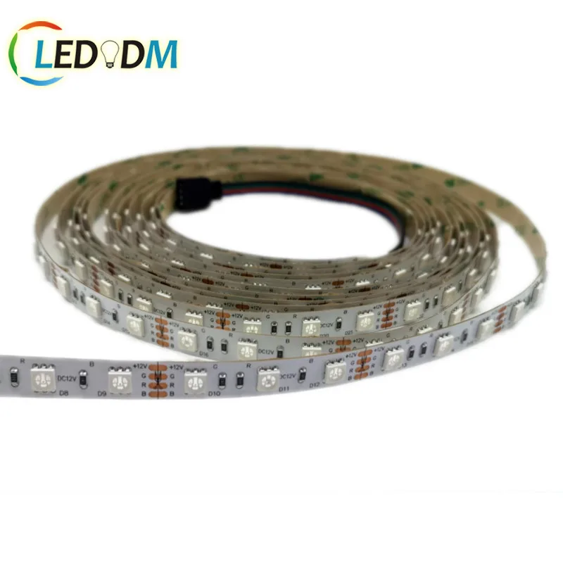  Epistar чип RGB лента освещения 5050 12V 24V 5M/катушка для внутреннего и наружного украшения CE ROHS ETL
