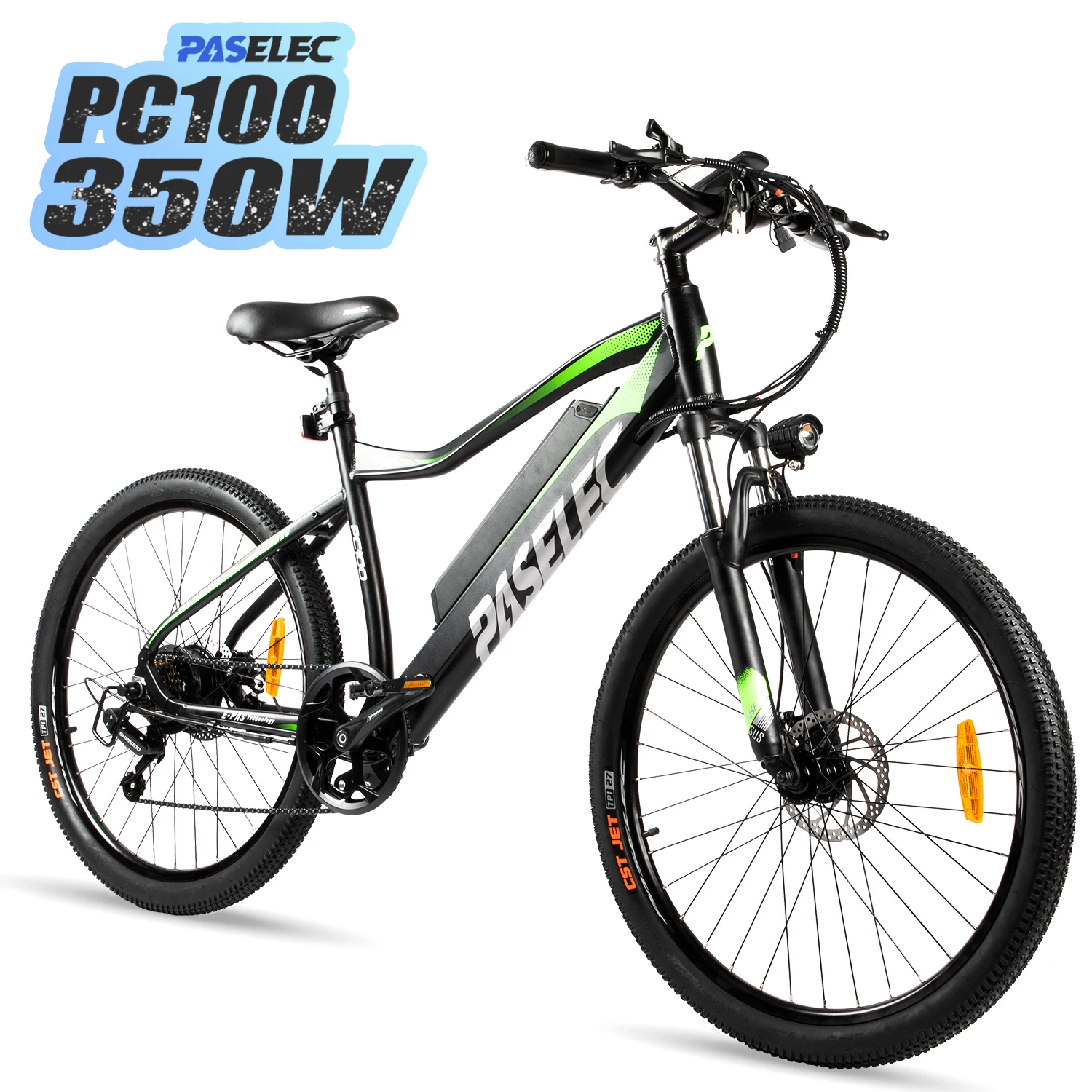 
PASELEC Electric Mountain Bicycle 350W Brushless Motor 26 inch alloy 48V 10.4ah E Bike 