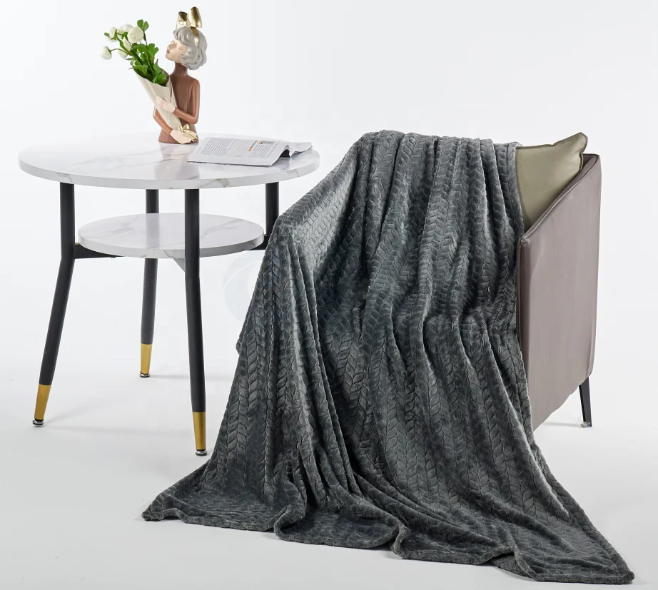 2021 China Best Price Personalized  Jacquard Flannel throw Coral  couch  fashion blanket