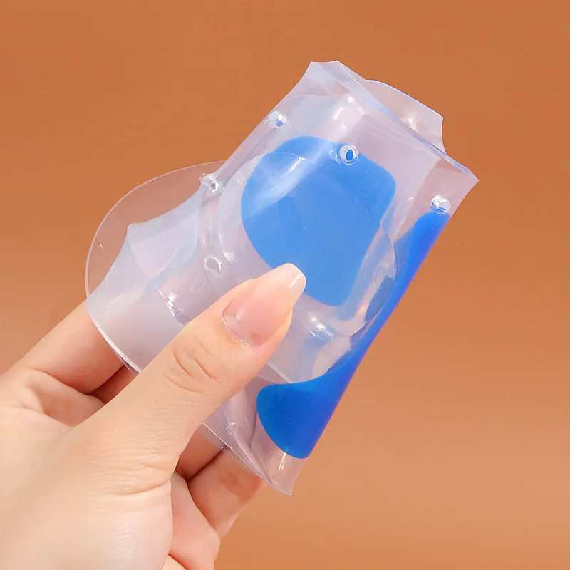 Transparent Real Silicone Insole Soft Shock Absorbing Full Padded Plantar Anti-Pain Arch Support Sports Massage