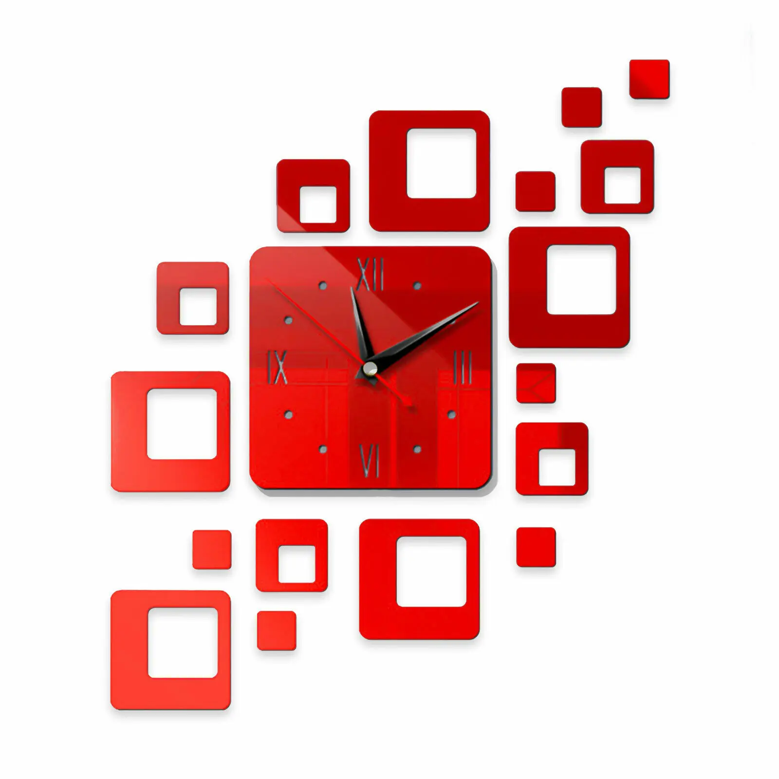 Acrylic Effect Mirror Wall Clock Diy Popular Wall Clock