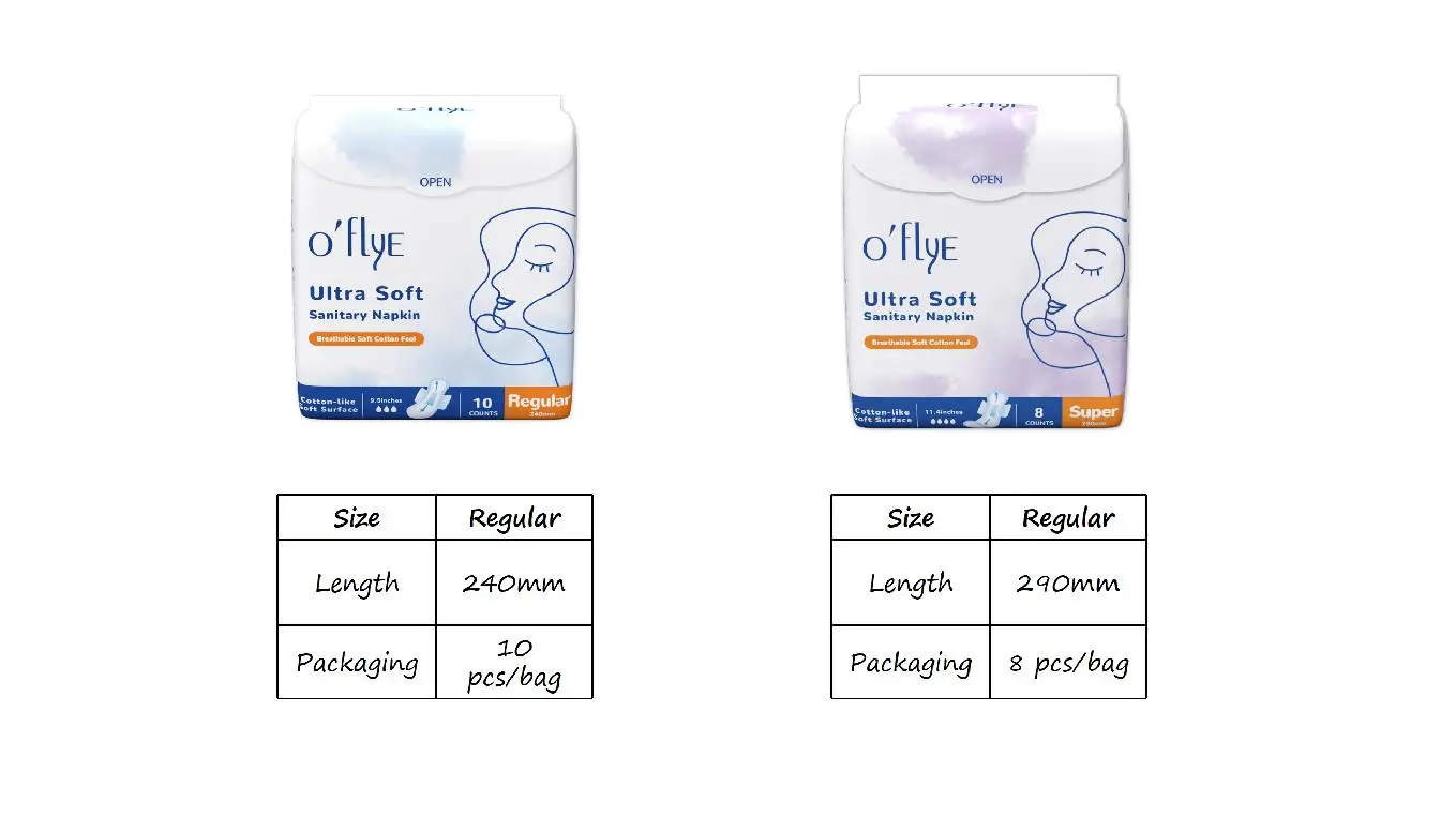 Oflye Good quality Sanitary Napkin Distributor hot sell in Russia