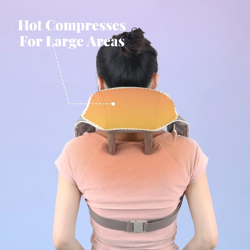 Intelligent Cordless Neck Massager Pain Relief Deep Tissue 3D Kneading Pillow Vibration Shiatsu Back Neck And Shoulder Massage