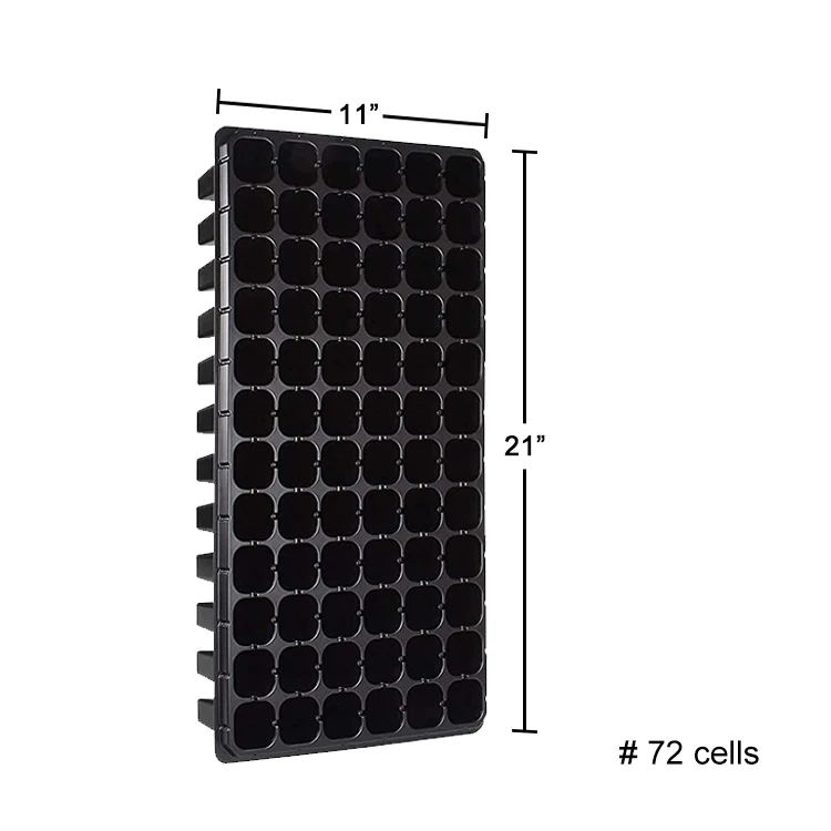 Wholesale Plastic 21 32 50 72 105 128 Cells Plant Vegetables Flower Growing Seed Nursery  Trays