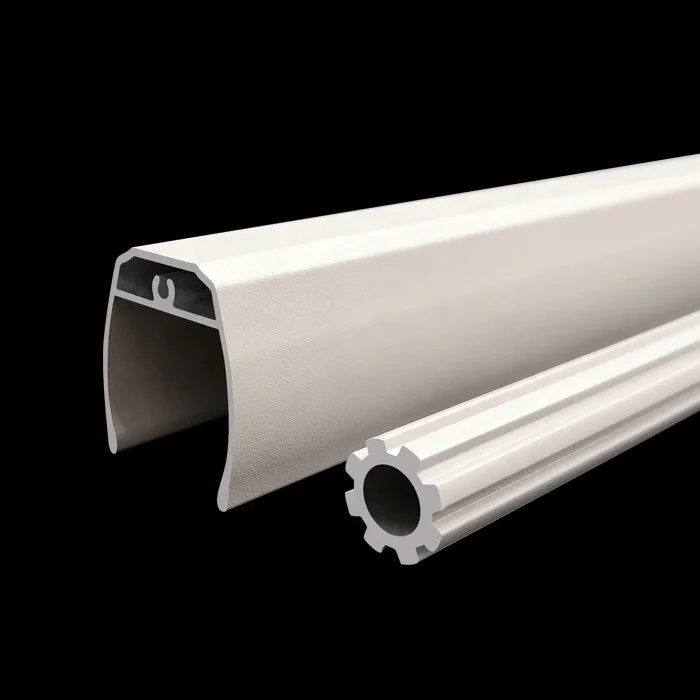 
Aluminium profile powder coated white zebra blind bottom rail and lower blind tube 